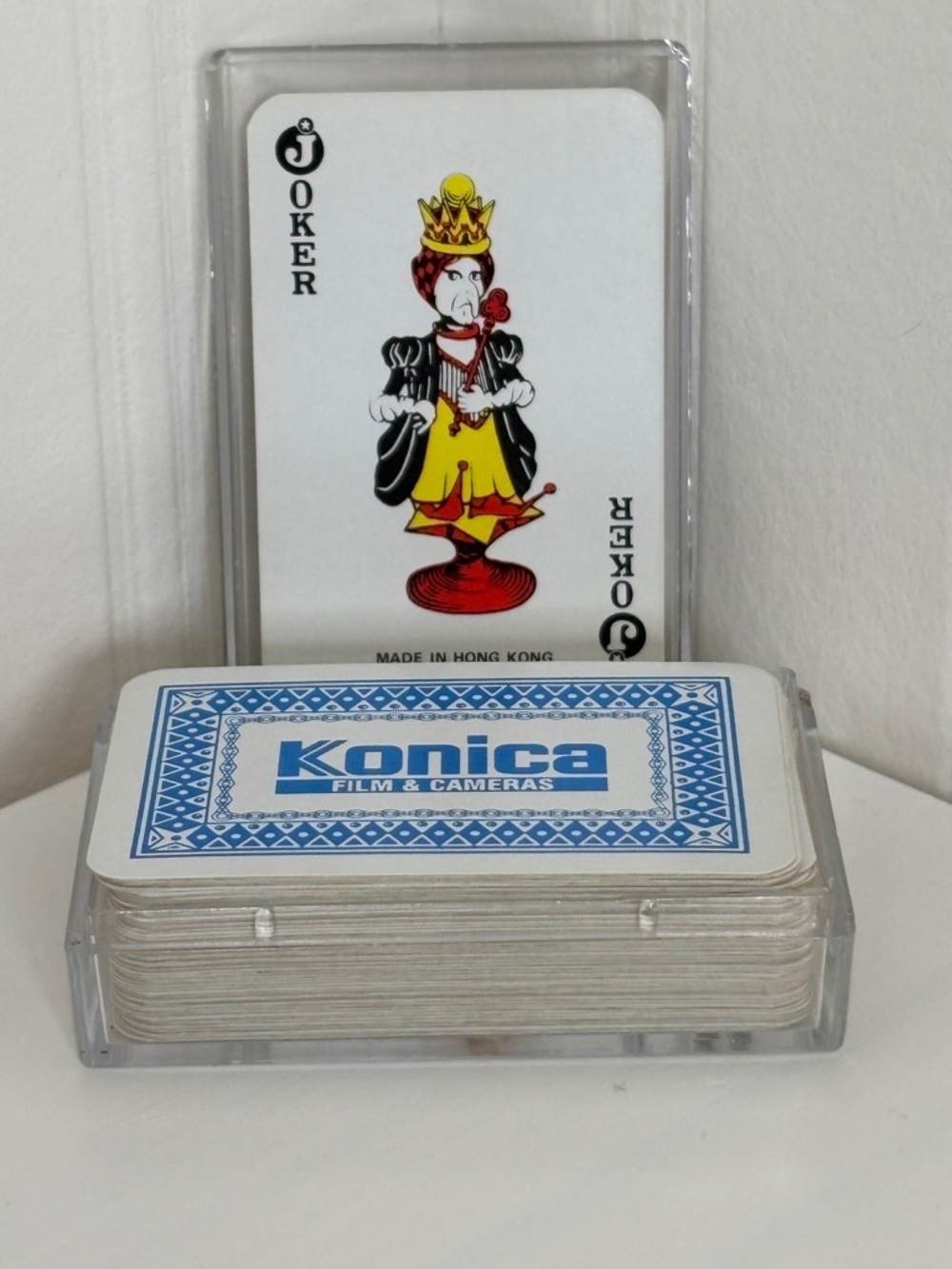 Vintage Konica Film & Cameras Mini Playing Cards with Case - Advertising Promo